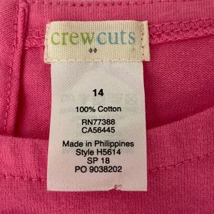 Jcrew crewcuts Pink peekaboo shoulder dress